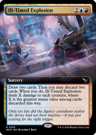 (416) Magic The Gathering Murders at Karlov Manor: Extras Single: Ill-Timed Explosion  Rare