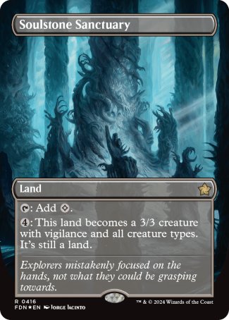 (416) Magic The Gathering Magic: The Gathering Foundations: Extras Single: Soulstone Sanctuary (V.2) Holo Rare