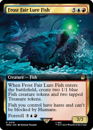 (416) Magic The Gathering Universes Beyond: Doctor Who: Extras Single: Frost Fair Lure Fish (V.1) Holo Rare