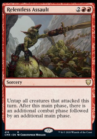 (416/361) Magic The Gathering Commander Legends: Extras Single: Relentless Assault  Rare