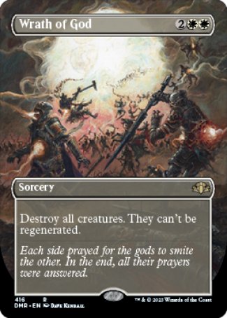 (416) Magic The Gathering Dominaria Remastered: Extras Single: Wrath of God (V.2) Holo Rare