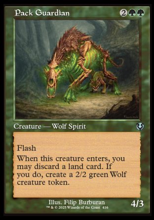 (416) Magic The Gathering Innistrad Remastered: Extras Single: Pack Guardian  Uncommon