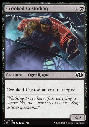 (416) Magic The Gathering Foundations Jumpstart Single: Crooked Custodian  Common