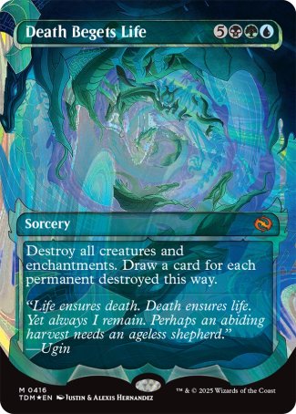 (416) Magic The Gathering Tarkir: Dragonstorm: Extras Single: Death Begets Life (V.3)  Mythic