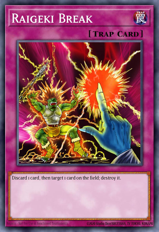 (286) YuGiOh TCG LCYW: Legendary Collection 3: Mega Pack Single: Raigeki Break  Super Rare
