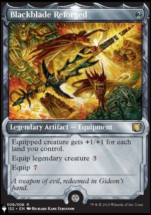 (008) Magic The Gathering The List Single: Blackblade Reforged  Rare
