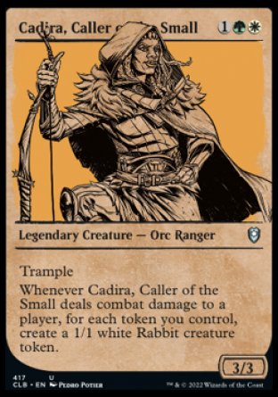 (417) Magic The Gathering Commander Legends: Battle for Baldur's Gate: Extras Single: Cadira, Caller of the Small (V.2) Holo Uncommon