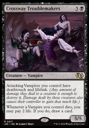 (417) Magic The Gathering Foundations Jumpstart Single: Crossway Troublemakers  Rare