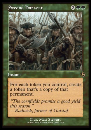 (417) Magic The Gathering Innistrad Remastered: Extras Single: Second Harvest Holo Rare