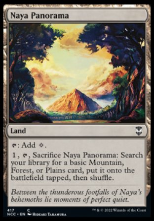 (417) Magic The Gathering Commander: Streets of New Capenna Single: Naya Panorama  Common