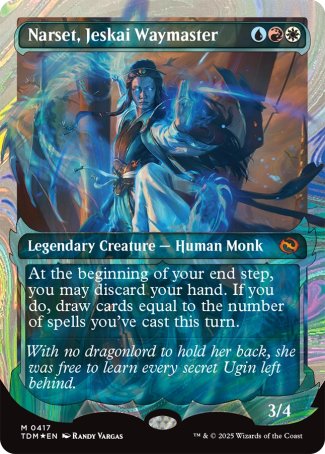 (417) Magic The Gathering Tarkir: Dragonstorm: Extras Single: Narset, Jeskai Waymaster (V.3)  Mythic