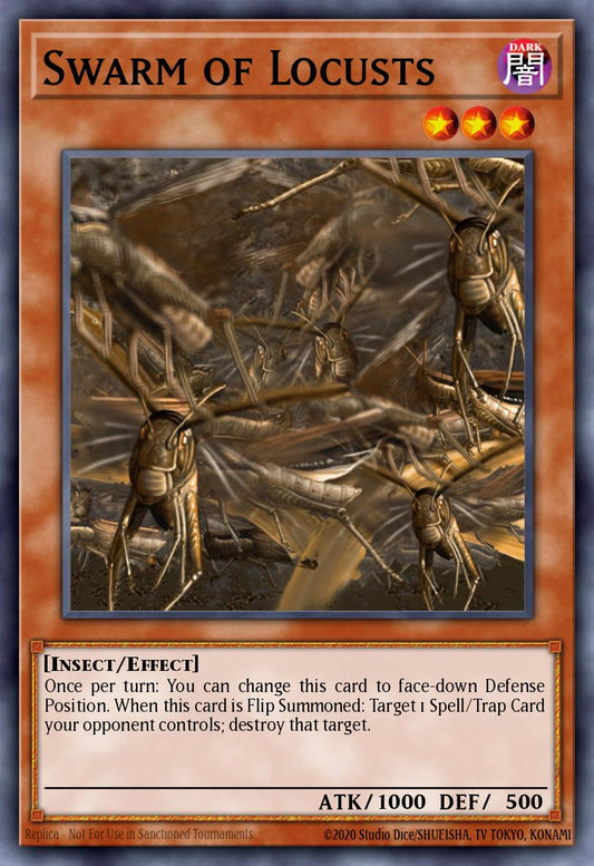 (222) YuGiOh TCG DB2: Dark Beginning 2 Single: Swarm of Locusts  Common