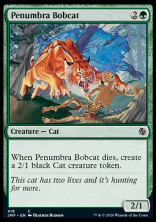 (418) Magic The Gathering Jumpstart Single: Penumbra Bobcat  Common