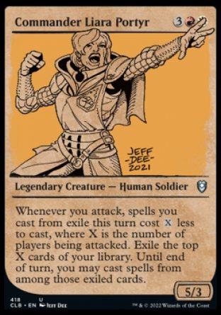 (418) Magic The Gathering Commander Legends: Battle for Baldur's Gate: Extras Single: Commander Liara Portyr (V.2) Holo Uncommon
