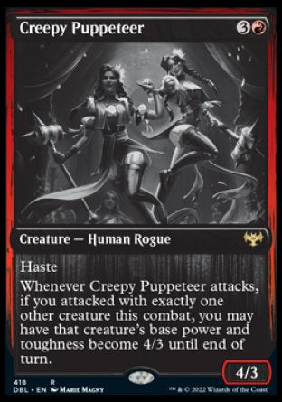 (418) Magic The Gathering Innistrad: Double Feature Single: Creepy Puppeteer Holo Rare