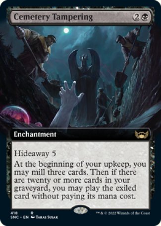 (418) Magic The Gathering Streets of New Capenna: Extras Single: Cemetery Tampering  Rare
