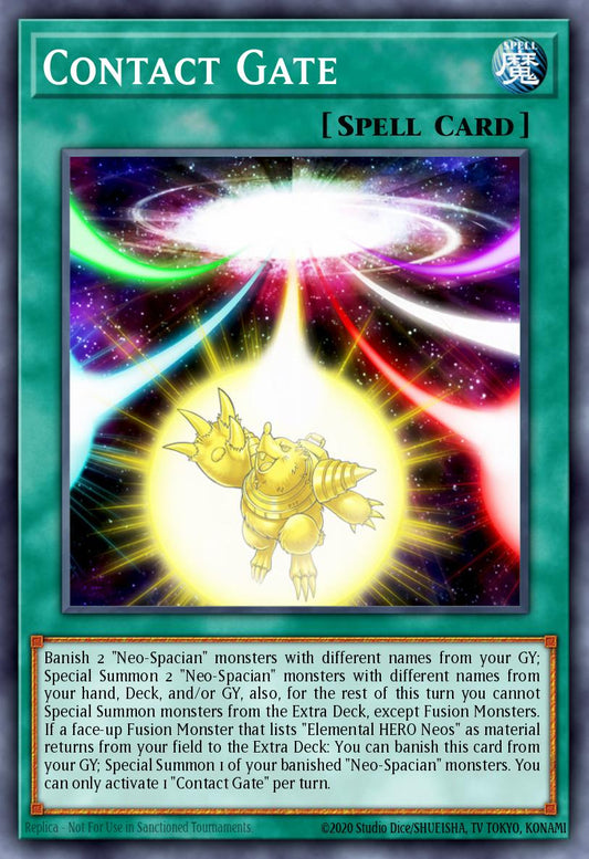 (071) YuGiOh TCG MP19: 2019 Gold Sarcophagus Tin Mega Pack Single: Contact Gate  Common