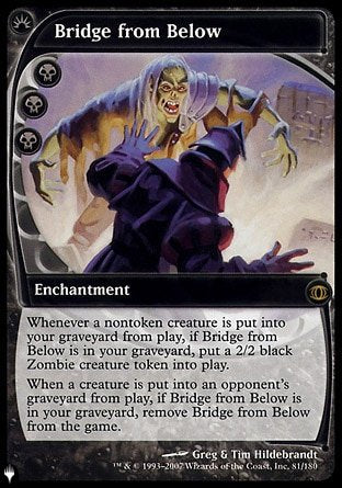 (081) Magic The Gathering The List Single: Bridge from Below  Rare