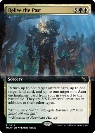 (419) Magic The Gathering Murders at Karlov Manor: Extras Single: Relive the Past Holo Rare