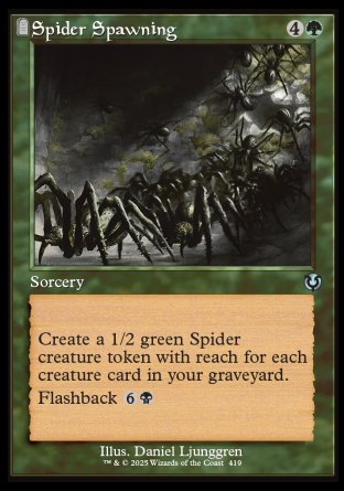 (419) Magic The Gathering Innistrad Remastered: Extras Single: Spider Spawning Holo Uncommon