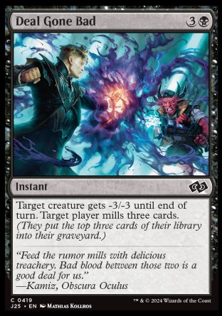 (419) Magic The Gathering Foundations Jumpstart Single: Deal Gone Bad  Common