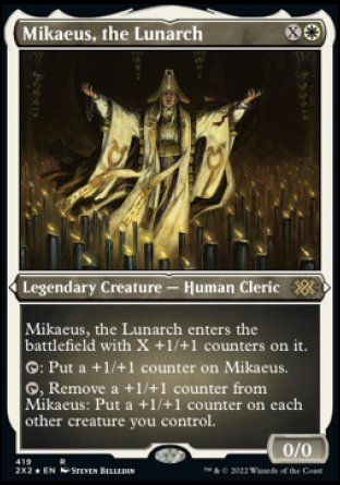 (419) Magic The Gathering Double Masters 2022: Extras Single: Mikaeus, the Lunarch  Rare