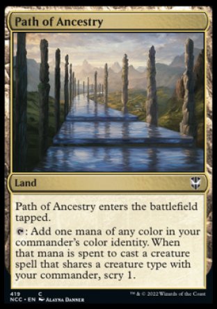 (419) Magic The Gathering Commander: Streets of New Capenna Single: Path of Ancestry  Common