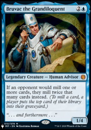 (010) Magic The Gathering The List Single: Bruvac the Grandiloquent  Mythic