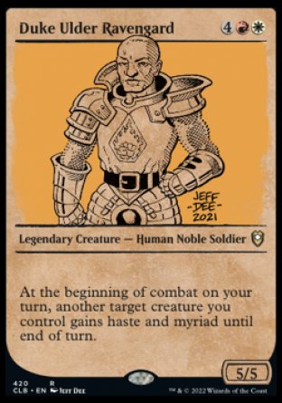 (420) Magic The Gathering Commander Legends: Battle for Baldur's Gate: Extras Single: Duke Ulder Ravengard (V.2) Holo Rare
