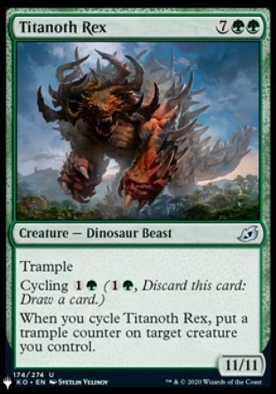 (174) Magic The Gathering The List Single: Titanoth Rex  Uncommon