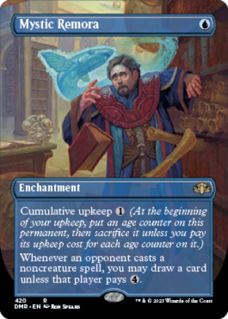 (420) Magic The Gathering Dominaria Remastered: Extras Single: Mystic Remora (V.2) Holo Rare