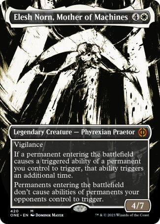 (420) Magic The Gathering Phyrexia: All Will Be One: Extras Single: Elesh Norn, Mother of Machines (V.8)  Mythic