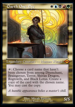 (420) Magic The Gathering Modern Horizons 2: Extras Single: Garth One-Eye (V.3) Holo Mythic