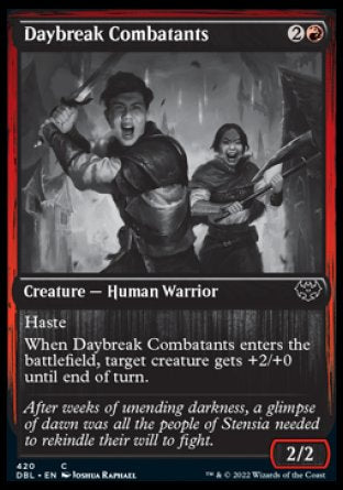 (420) Magic The Gathering Innistrad: Double Feature Single: Daybreak Combatants  Common