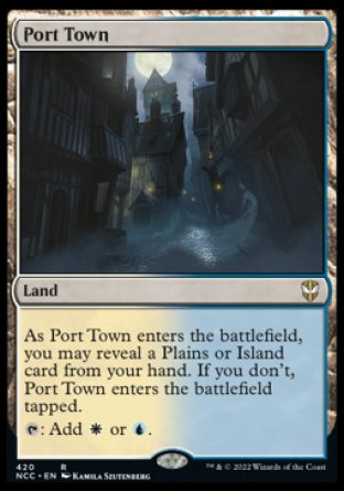 (420) Magic The Gathering Commander: Streets of New Capenna Single: Port Town  Rare