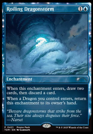 (421) Magic The Gathering Tarkir: Dragonstorm: Promos Single: Roiling Dragonstorm  Uncommon