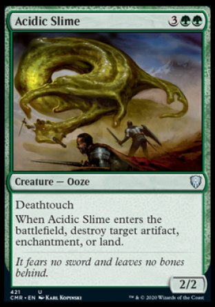 (421/361) Magic The Gathering Commander Legends: Extras Single: Acidic Slime (V.1)  Uncommon