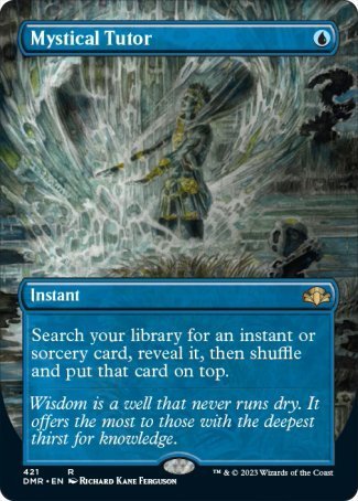 (421) Magic The Gathering Dominaria Remastered: Extras Single: Mystical Tutor (V.2) Holo Rare