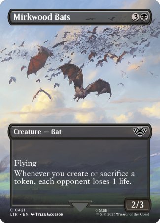 (421) Magic The Gathering The Lord of the Rings: Tales of Middle-earth: Extras Single: Mirkwood Bats  Common