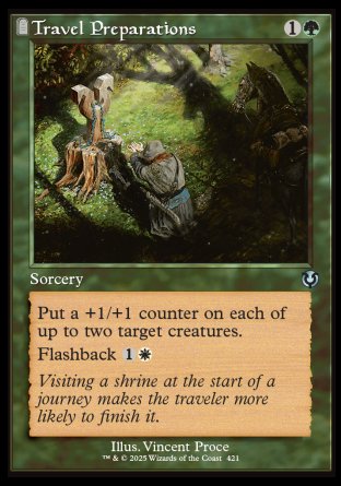 (421) Magic The Gathering Innistrad Remastered: Extras Single: Travel Preparations  Uncommon