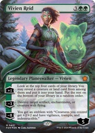 (421) Magic The Gathering Magic: The Gathering Foundations: Extras Single: Vivien Reid (V.2) Holo Mythic