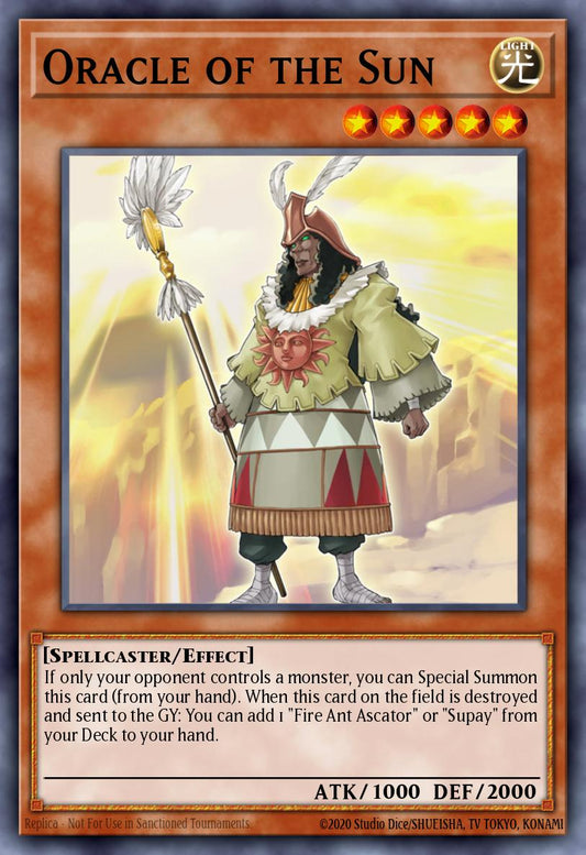 (019) YuGiOh TCG ABPF: Absolute Powerforce Single: Oracle of the Sun  Super Rare