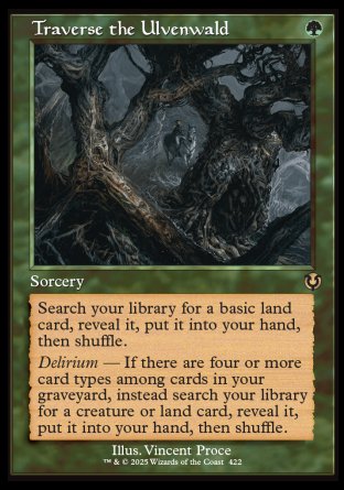 (422) Magic The Gathering Innistrad Remastered: Extras Single: Traverse the Ulvenwald Holo Rare