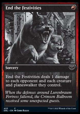 (422) Magic The Gathering Innistrad: Double Feature Single: End the Festivities  Common