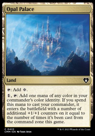 (422) Magic The Gathering Commander Masters Single: Opal Palace Holo Common