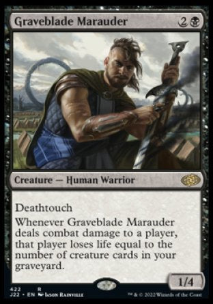 (422) Magic The Gathering Jumpstart 2022 Single: Graveblade Marauder  Rare