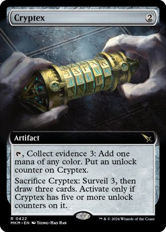 (422) Magic The Gathering Murders at Karlov Manor: Extras Single: Cryptex Holo Rare