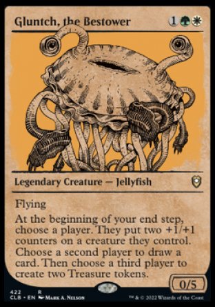 (422) Magic The Gathering Commander Legends: Battle for Baldur's Gate: Extras Single: Gluntch, the Bestower (V.2)  Rare