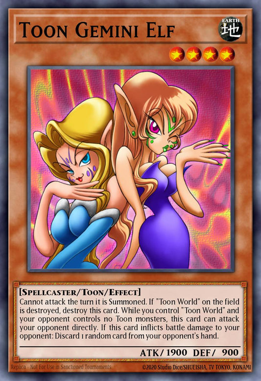 (119) YuGiOh TCG DB2: Dark Beginning 2 Single: Toon Gemini Elf  Common