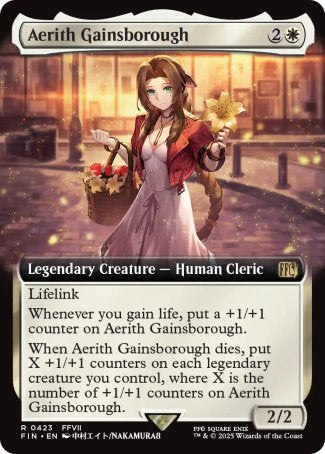 (423) Magic The Gathering Magic: The Gathering - FINAL FANTASY: Extras Single: Aerith Gainsborough (V.2) Holo Rare